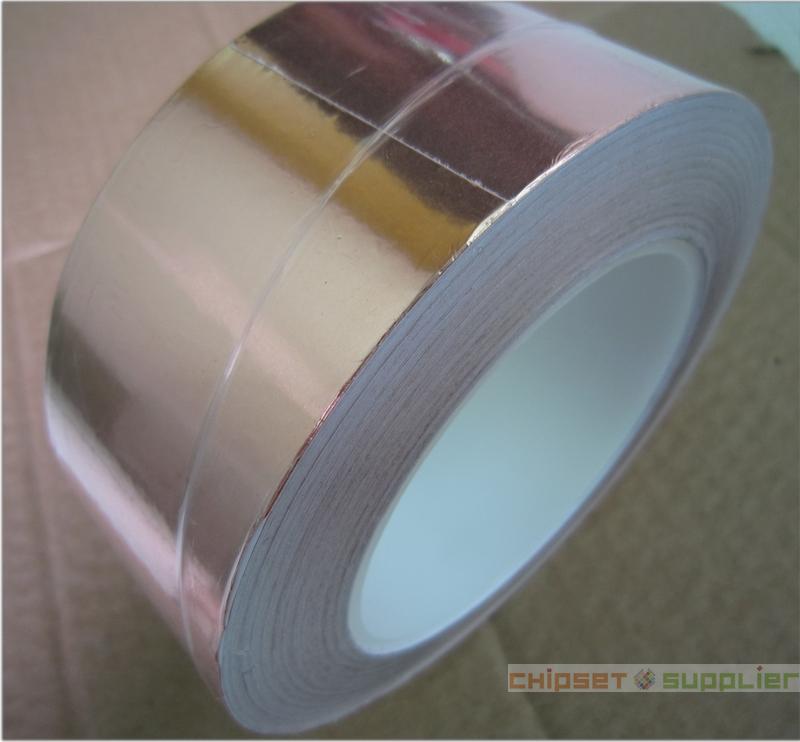 71mmx30Mx0.06mm Adhesive Single Electric Conduct Copper Foil Tape