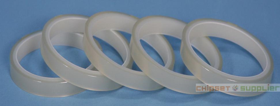 2 rolls 10mmx66Mx0.06mm Transparent PET Insulate Adhesive Mylar Tape