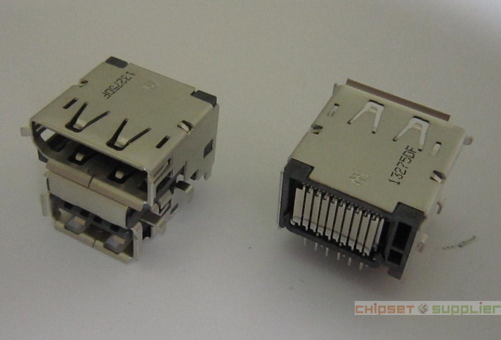 DisplayPort USB2.0 Double Connector fit for Lenovo Thinkpad T410 T410i T420 T420i Series, DAU13275DF