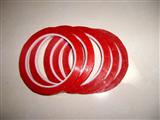 2 rolls 5mm Red PET High Temperature Mylar Tape(0.06mm) 66M
