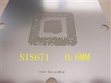 BGA Reballing Stencil, Template for SIS 671, Heat Directly, Ball 0.6mm 80x80