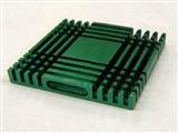 5pcs Aluminium Thermal Conductive Block for CPU 37x37x6MM green