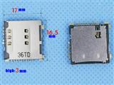 4pcs Samsung S5230 S5233C S3930 TF SIM Double Card Slot