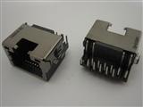 RJ45 Female Connector With LED fit for Laptop MotherBoard, NT140918-R2